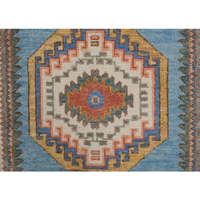 Early 21st Century Turkish Oushak Runner Rug 3'1" x 12'4" For Sale - Image 5 of 8