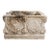 Vintage Neoclassical Cast Stone Planter With Ram's Head and Lion Masks For Sale