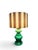 Italian Green Glass Lamp, 1960s For Sale - Image 4 of 5