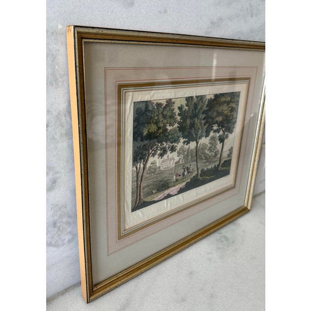 Antique Framed Mount Vernon Estate Etching by Paolo Fumagalli For Sale In Austin - Image 6 of 11