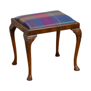 Queen Anne Style Custom Walnut Bench