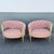 Vintage French-Style Tufted Pink Barrel Accent Chairs - A Pair For Sale In West Palm - Image 6 of 11