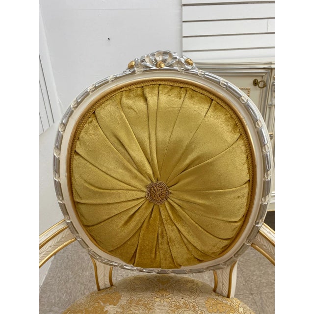 19th Century Reproduction Italian Dining Armchairs by Caspani Tino - Set of 2 For Sale In Miami - Image 6 of 13