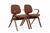 Wood Pair Mid Century Brown Plywood Arm Chairs by Joe Atkinson for Thonet For Sale - Image 7 of 12