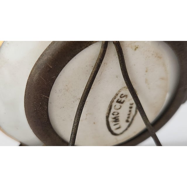 Ceramic Antique Victorian Miniature Porcelain Plates & Matching Tray – Romantic Pastoral Scenes, Gilt Rococo Decor, C. 1900 (Set of 3) For Sale - Image 7 of 17