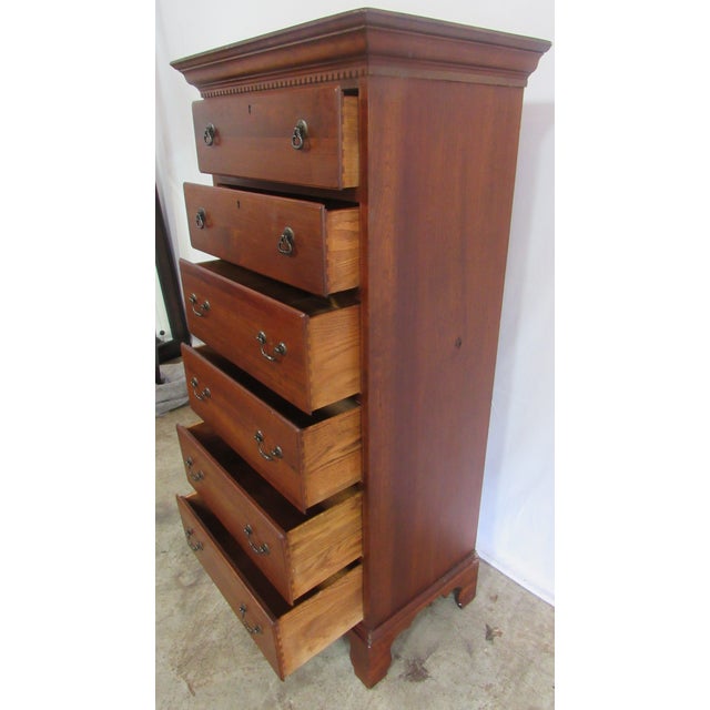 Wood Lexington Cherry Chest of Drawers Lingerie Chest Designer For Sale - Image 7 of 10