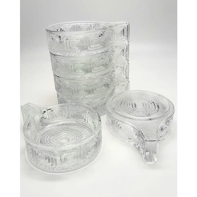 Mid 20th Century Stölzle-Oberglas "Party Puzzle" Bowls- Set of 6 For Sale - Image 11 of 11