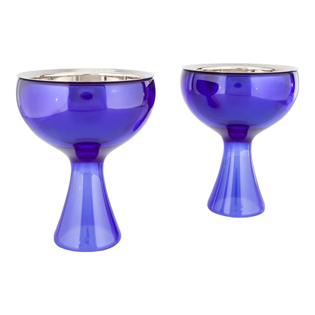 2000s Miriam Mirri For Alessi Big Love Dessert Bowls- Set of 2 For Sale