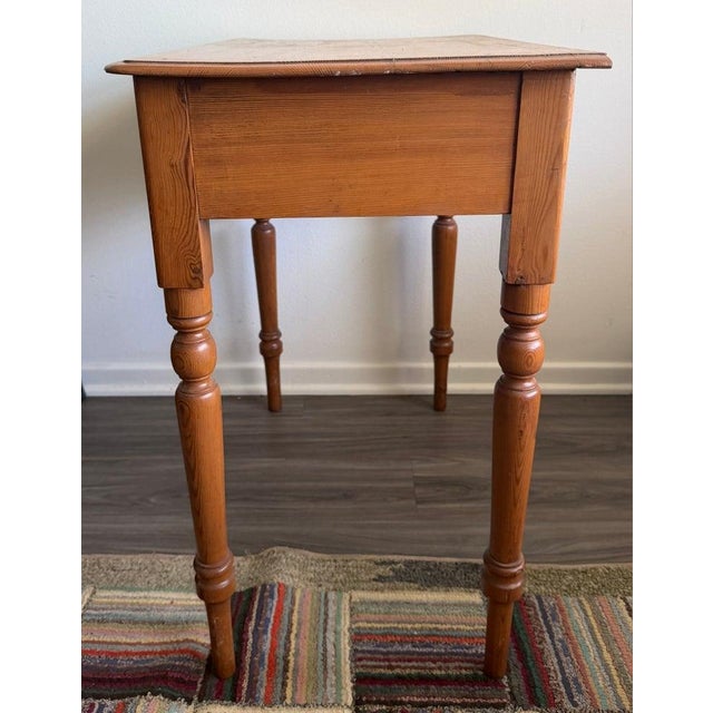 Late 19th Century Late 19th Century Pine One Drawer Stand or Vanity For Sale - Image 5 of 10