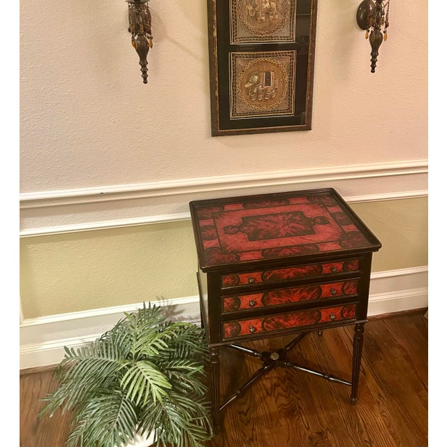 1990s 1990s Faux Tortoise Shell Accent Chest by Theodore Alexander For Sale - Image 5 of 10