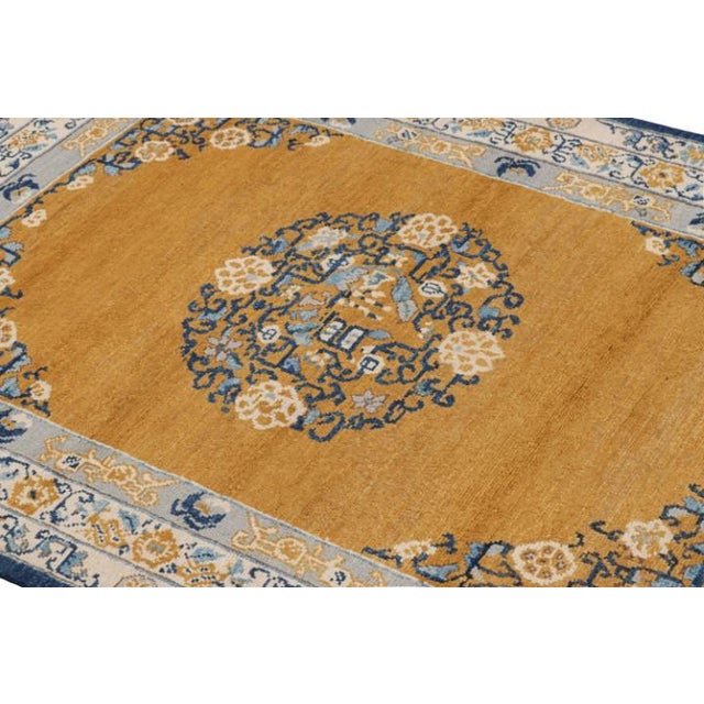 Hand-knotted in wool, these 4x6 Modern Classics rugs as a pair by by Rug & Kilim are inspired by antique Chinese Art Deco...