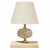 French Art Deco Travertine Table Lamp For Sale - Image 11 of 11