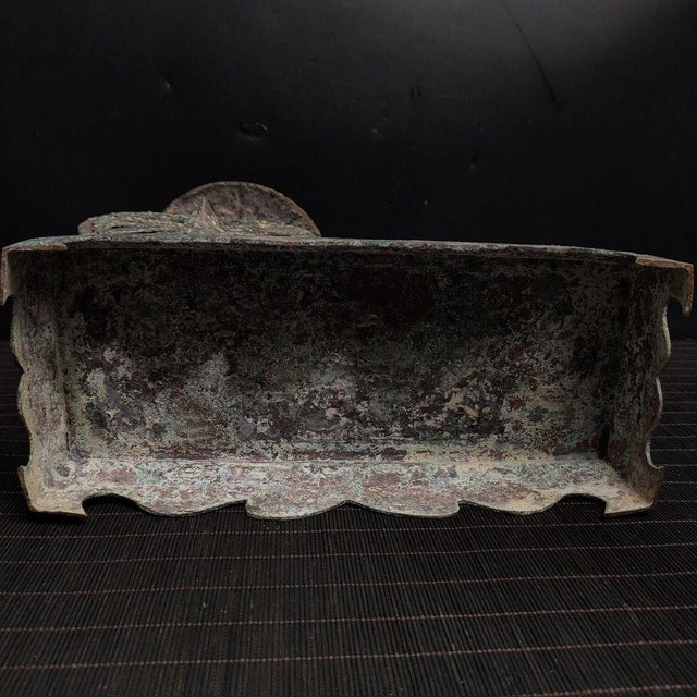 2010s Vintage-Style Chinese Traditional Bronze Horse Cart Reproduction For Sale - Image 5 of 7