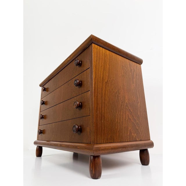 Mid-Century Fir and Ash Chest of Drawers in the style of Charlotte Perriand, 1970s For Sale - Image 13 of 18