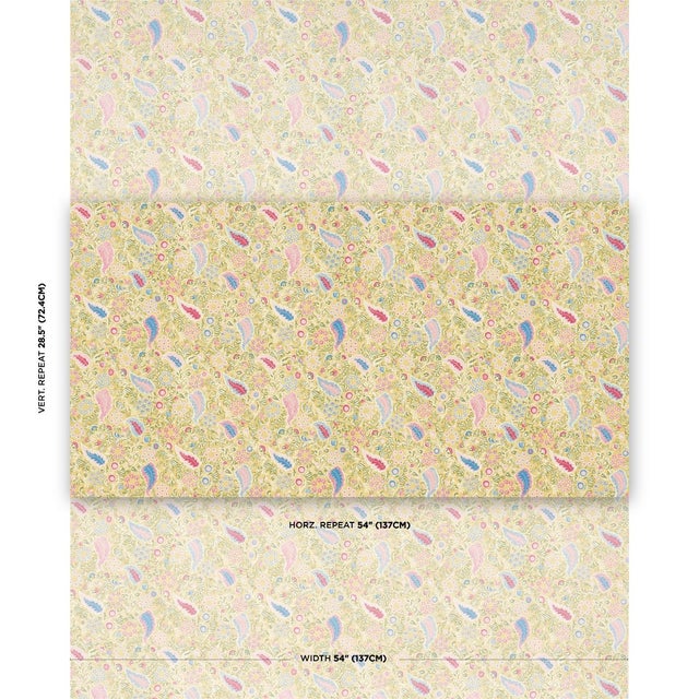 Peggy Paisley is printed slightly off-register on 100% linen to capture the soft look and imperfect beauty of traditional...