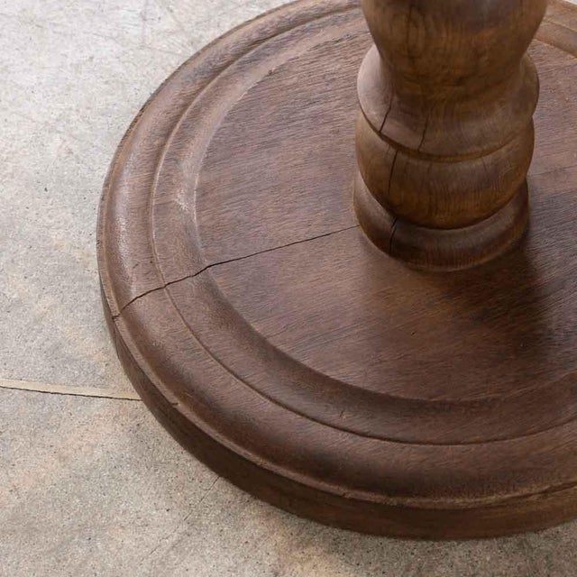 Petite French Carved Wood Side Table For Sale - Image 10 of 12