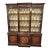 Mid 20th Century Baker Mahogany English Georgian Style Breakfront China Cabinet For Sale