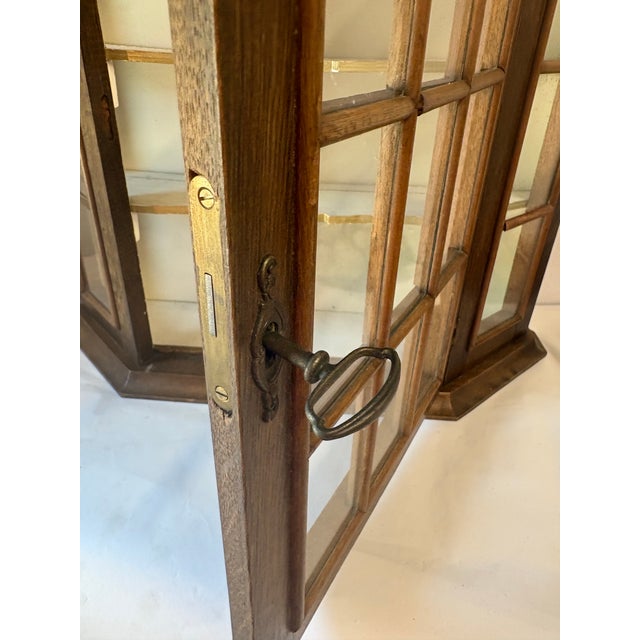 Mid 20th Century Vintage Dutch Wall Cabinet With Key For Sale - Image 5 of 7