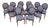 Set of 12 French Louis XVI Mahogany Medallion Back Dining Chairs For Sale