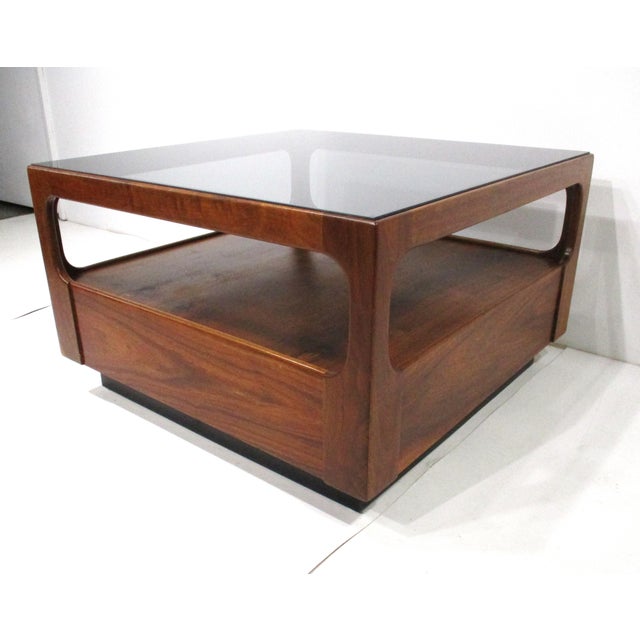 Walnut Mid Century Coffee Table by Josef Otmar in the Style of Niels Moller (A) For Sale - Image 9 of 10
