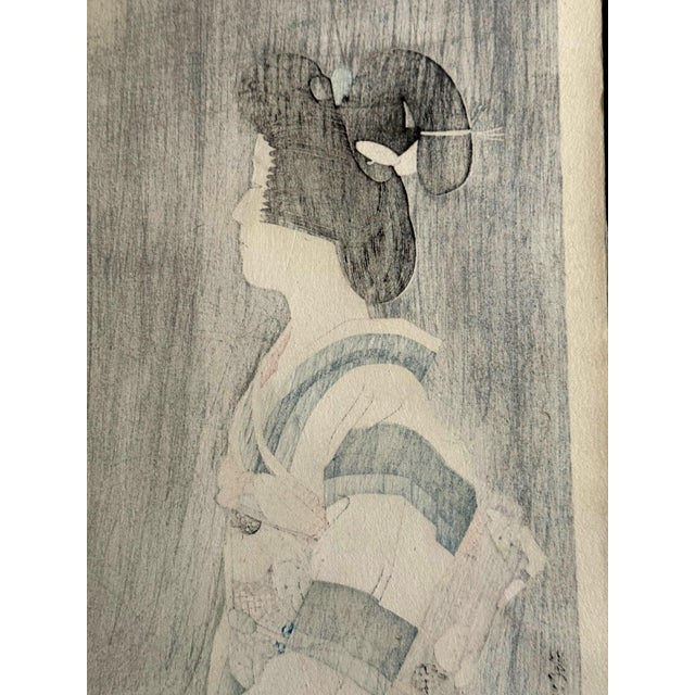 Japanese Large Woodblock Print Firework by Ito Shinsui Limited Edition For Sale - Image 13 of 14