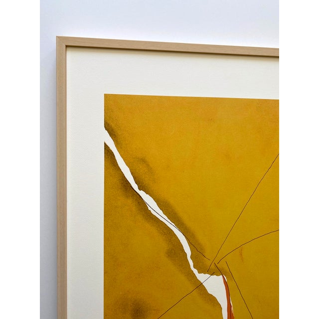Various Artists Helen Frankenthaler Vintage 1998 Abstract Expressionist Extra Large Framed Fine Art Silkscreen Serigraph Print " Sesame " 1970 For Sale - Image 4 of 12