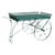 Vintage Large Green Wood and Metal Garden Flower Cart For Sale