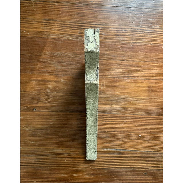 Late 19th Century Antique White Distressed Wood Swan Head Corbel / Architectural Fragment #1 For Sale - Image 5 of 5