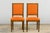 Orange French Louis XVI Style Maple Dining Chairs in Orange Chenille - Set of 8 For Sale - Image 8 of 18