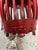 Chinese 1950s Red Wooden Drum Stool or Side Table For Sale - Image 3 of 7