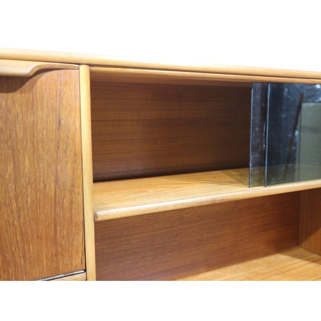 Mid Century Modern Vintage Teak Highboard Credenza Sideboard by S Form Danish Style For Sale - Image 13 of 15