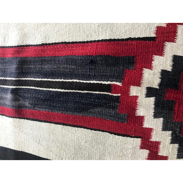 Early 20th Century Antique Navajo Chief Blanket Third Phase Revival For Sale - Image 5 of 17