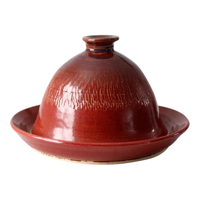 Vintage Studio Pottery Kitchen Cloche For Sale