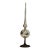 Antique Blown Mercury Glass Christmas Tree Topper With Metal Stand For Sale