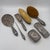 Antique Repoussé Frisiertisch Set in Sterling Silber from Tiffany & Co., 1890s, Set of 7 For Sale - Image 3 of 18