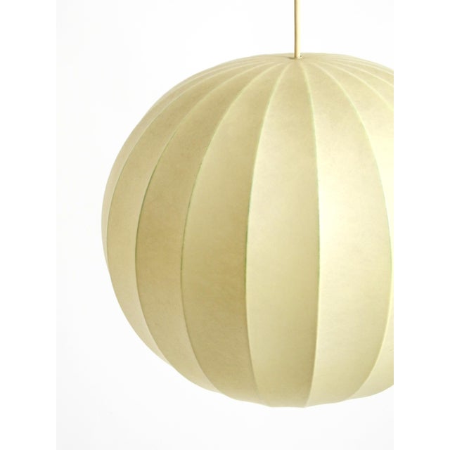 Round Cocoon Pendant Lamp, 1960s For Sale - Image 9 of 15