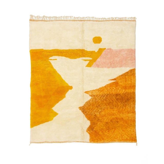 Hand-Knotted Moroccan Wool Rug by Azele Studio For Sale - Image 11 of 11