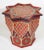 Moroccan Moorish Side Table Hand Painted Red Wood For Sale - Image 10 of 12