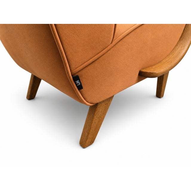 Bentwood Chair in Cognac Velvet by Jindrich Halabala, 1930s For Sale - Image 4 of 9