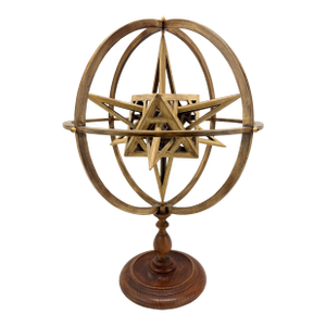 Jean-Marie Malzieu (B. 1948), Rotating Armillary Sphere Sculpture