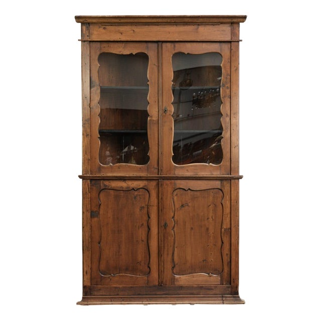 Dutch Pine Corner Cabinet For Sale