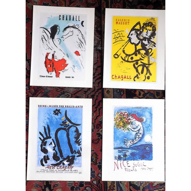 Printmaking Materials Vintage Mid 20th C. Marc Chagall Poster Lithographs - Set of 9 For Sale - Image 7 of 13