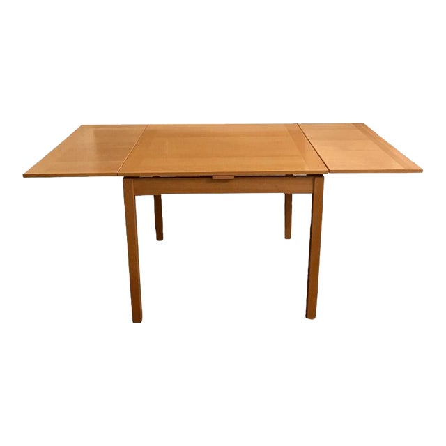 1950s Danish Modern Extension Leaf Dining Table by Møbler For Sale