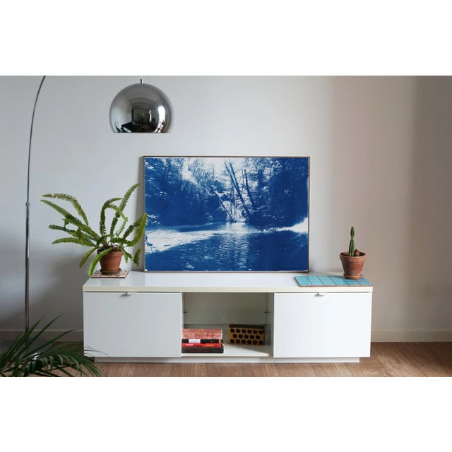 2020 Kind of Cyan, Contemporary Cyanotype of Scandinavian Enchanted Forest For Sale - Image 4 of 12