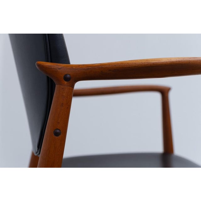 Danish Teak Captains Chair by Erik Buch for Ørum, 1960s For Sale - Image 10 of 18