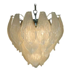 Italian Murano Glass Petal Chandelier