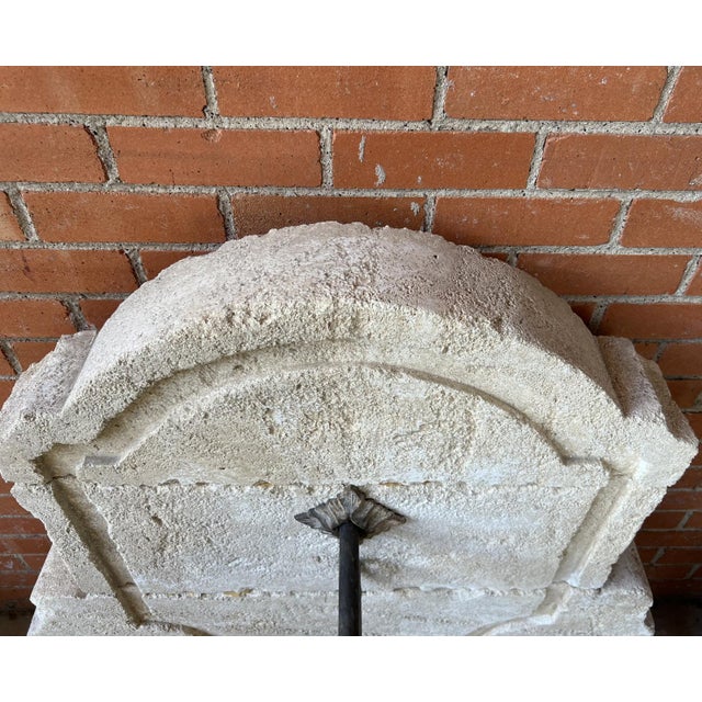 Menerbes, Small Limestone Wall Fountain, South of France For Sale - Image 10 of 11