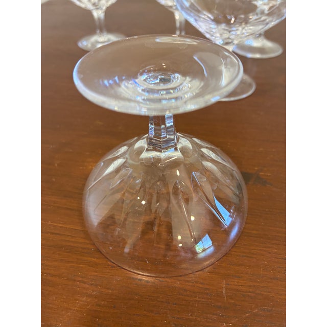 Vintage Josair Crystal Oyster Dishes - Set of 7 For Sale - Image 11 of 12