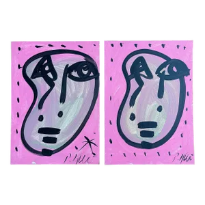 Set of 2 Original Peter Keil Paintings