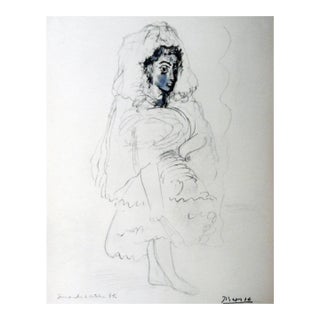1960s Pablo Picasso Jacqueline in the Spanish Costume, Lithograph Reproduction For Sale